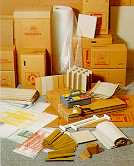 Verschiedenes Packmaterial